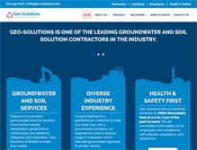 Tablet Screenshot of geo-solutions.com